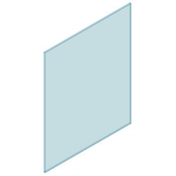 12mm CHANNEL Glass 1300W x 1350H