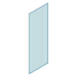 12mm Glass Frameless 500W x 1200H