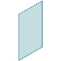 12mm Glass Frameless 650W x 1200H
