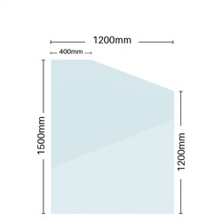 12mm Glass Retaining Wall Panel  1500H