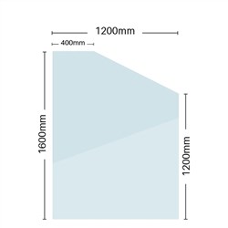 12mm Glass Retaining Wall Panel  1600H