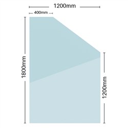 12mm Glass Retaining Wall Panel  1800H