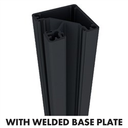 Aus 50mm 2000mm 90 POST wIth BP BLACK