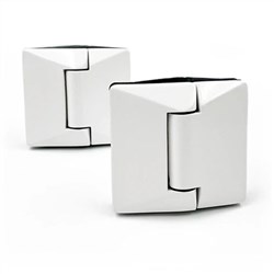 Atlantic Hinge  Glass to Glass  WHITE