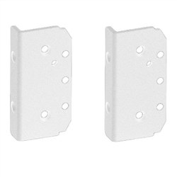 Atlantic Hinge  SQ POST PLATES  WHITE