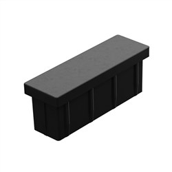 BLADE  50x16mm TOP CAP PLASTIC  Black