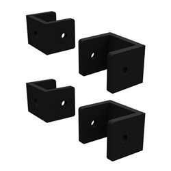 BARR  34C34 Bracket 25mmH 4 pk  Black