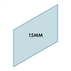15mm Frameless Bal Glass 1300W x 1000H