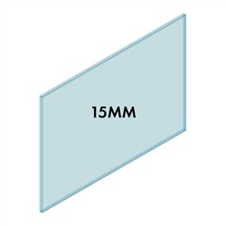 15mm Frameless Bal Glass 1350W x 1000H