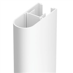 Curva  90x40mm  6100mm  WHITE