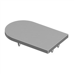 CURVA  65x40mm  END CAP  MILL