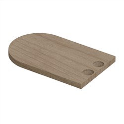 CURVA  65x40mm  END PLATE  ALPINE ASH