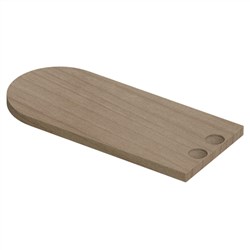 CURVA  90x40mm  END PLATE  ALPINE ASH