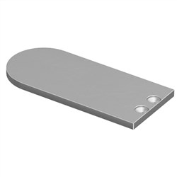 CURVA  90x40mm  END PLATE  MILL