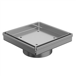 Dlab FLOOR WASTE10mm Tile InsertSATIN