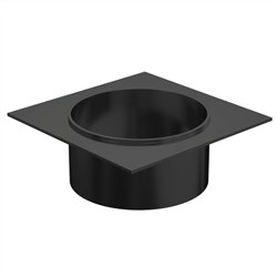 drainlab 72mm diam DRAIN OUTLET BLACK