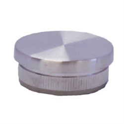 Euro  38mm  Flat End Cap  SATIN