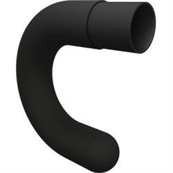 Euro  50mm Handrail End U Shape BLACK