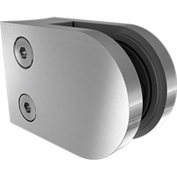 GLASS CLAMP  D RND BACK  SATIN