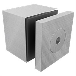 SQUARE STANDOFF  40x30mm  SATIN