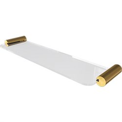 PILLAR Glass Shelf GOLD