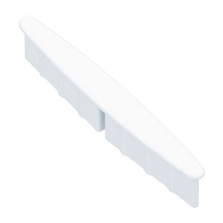Pronto Louvre Blade  END CAP  WHITE