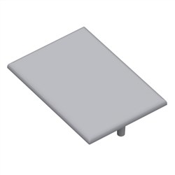 Pronto Louvre Centre Rail Cap  SILVER