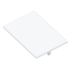 Pronto Louvre Centre Rail Cap  WHITE