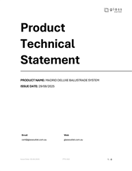 Product Technical Statement Madrid Deluxe Barrier System