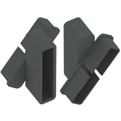 QSXP Louvre Brackets  WOODLAND GREY