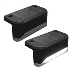 SOLAR LIGHT fence rails  stairs 2 PK