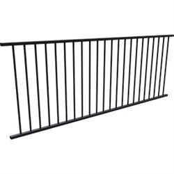 Six Star  900mm H Flat Top Panel BLACK