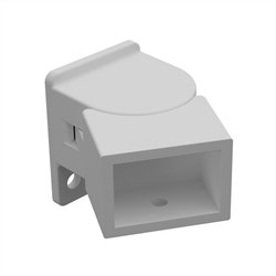 Six Star Bracket  SWIVEL HORIZ  WHITE