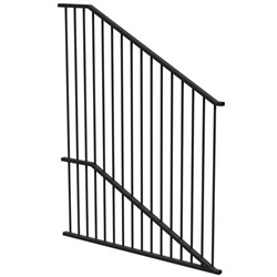 Six Star 1800mmH RAKED Flat Top BLACK