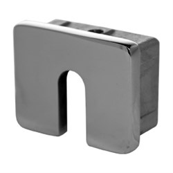 Summit  40x30mm Slotted End Cap Satin