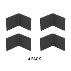 Trex 40mmH ANGLE 50x50x3mm Black 4pk