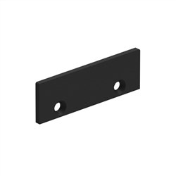 Visor  END PLATE for railing  Black