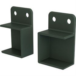 Batten  Bracket  HRZ OPEN  GREY