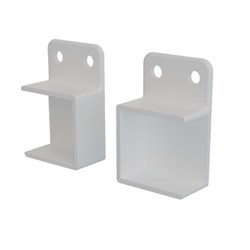 Batten  Bracket  HRZ OPEN  WHITE