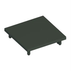Batten  45x45mm  END CAP  GREY