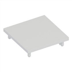 Batten  45x45mm  END CAP  WHITE
