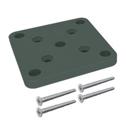 BASE PLATE SET 50mm post   GREY
