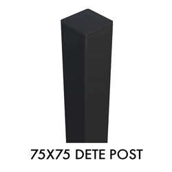 Zeus Steel 3000mm POST 75x75mm  BLACK