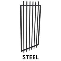 Zeus Steel  975Wx2100H  BLACK