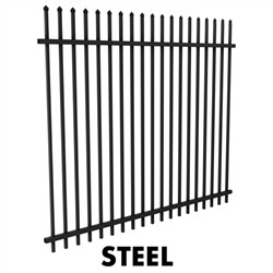 Zeus Steel  2200Wx2400H Panel  BLACK