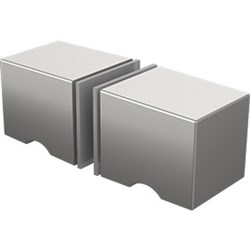 ZURICH Square Knob Full  PEARL SATIN